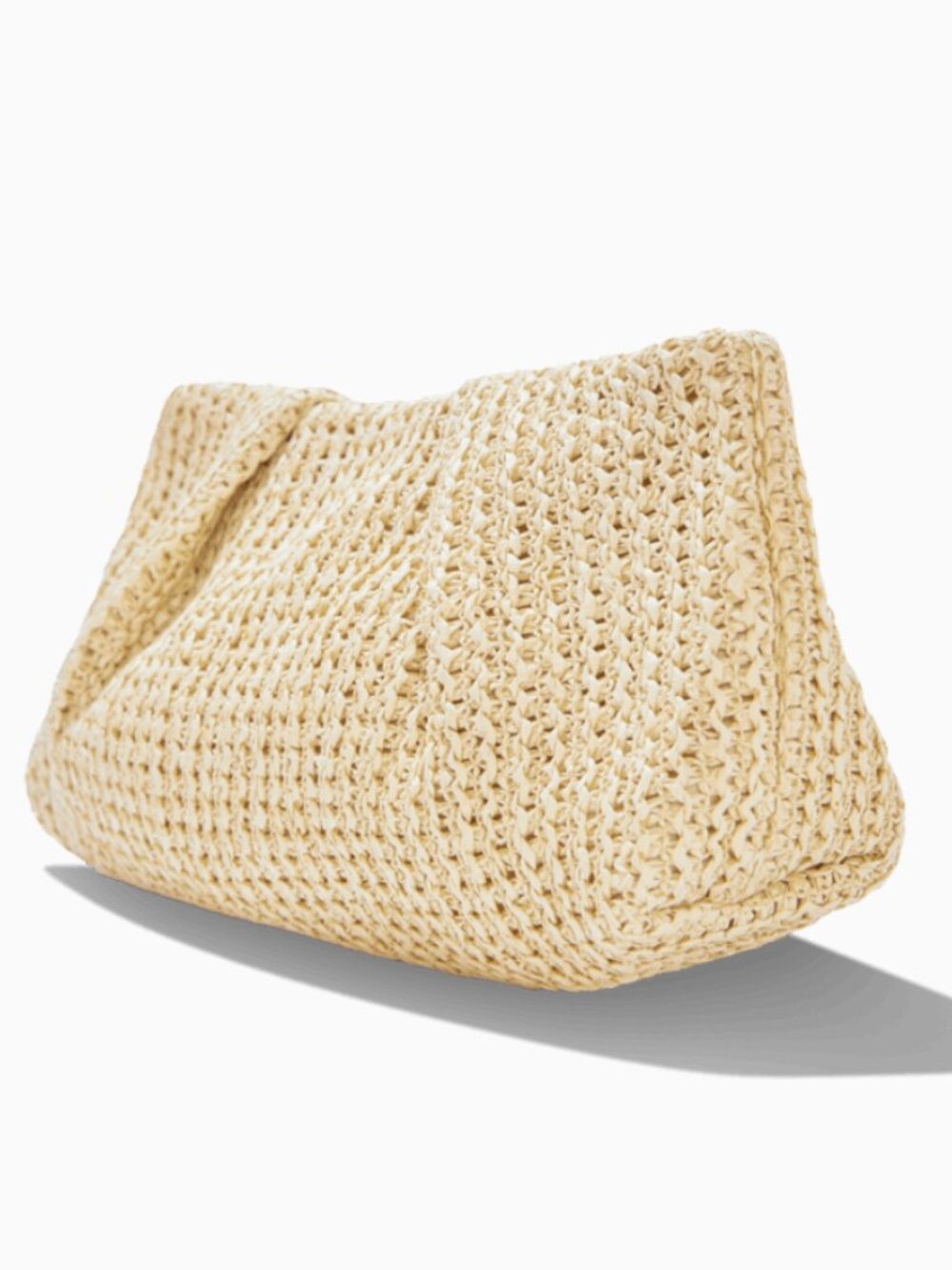Capittana Oversized Raffia Clutch NIB